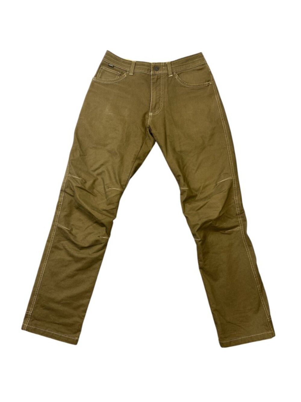 Kuhl Hot Rydr Mens Flannel Lined Vintage Patina Dye Brown Pants 32x34